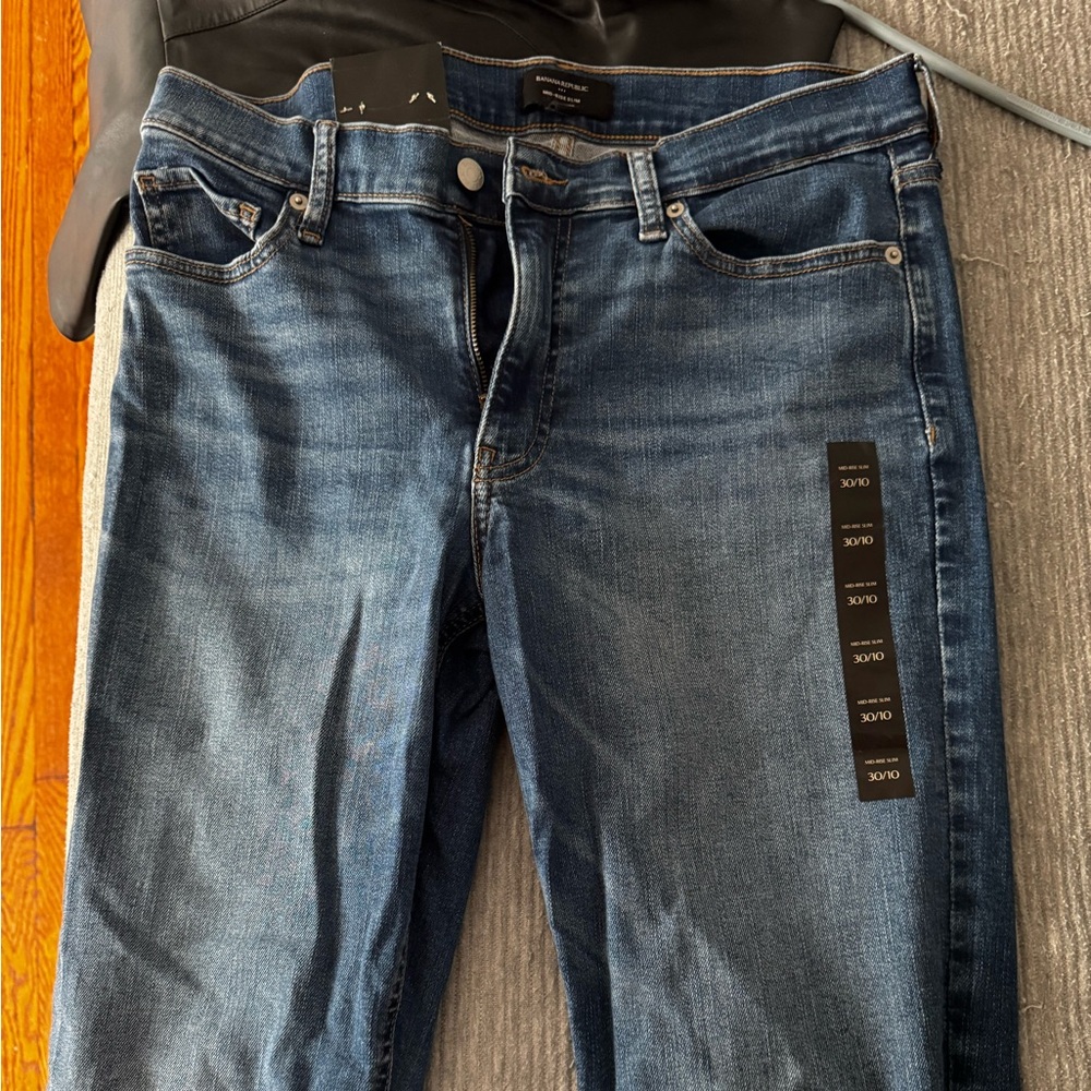 Banana Republic Women's Dark Vintage Stretch Slim Jeans